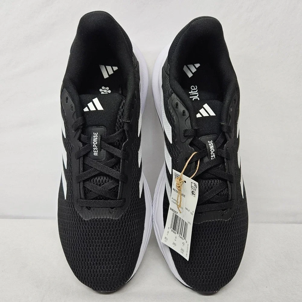 Adidas Response Running Shoes IH6007 Core Black White Men's Size‎ 9.5